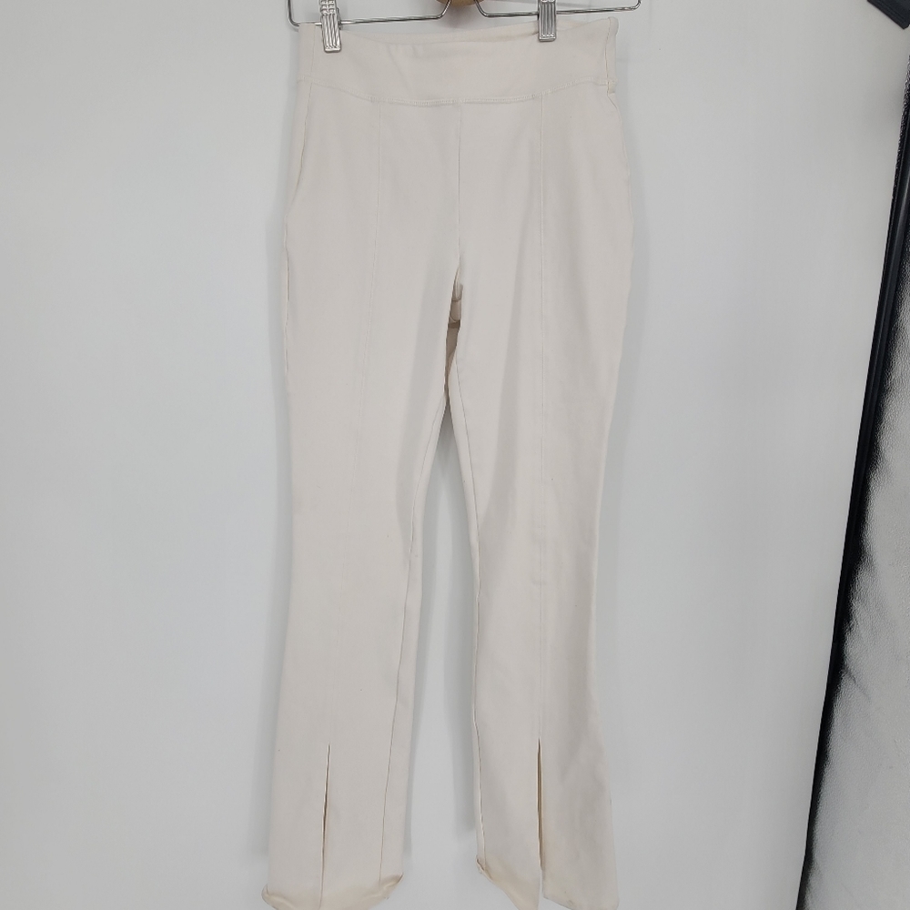 ALO Yoga White Split-Hem Track Pants - Picture 2 of 10